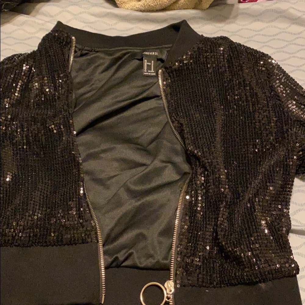 Sequin forever 21 jacket